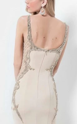 Terani Couture 1712E3268 Ornate Paneled Mermaid Gown - 1 Pc Champagne In Size 4 Available Formal Gowns 13 Terani Couture 1712E3268 Ornate Paneled Mermaid Gown - 1 Pc Champagne In Size 4 Available Formal Gowns