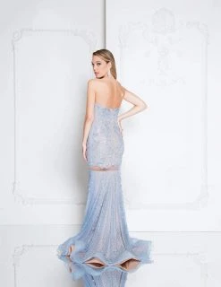 Formal Gowns Terani Couture - 1812GL5369X Beaded Sweetheart Illusion Mermaid Gown