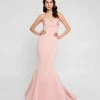 Terani Couture - 1812P5386 Drape Paneled Mermaid Gown 1 Terani Couture - 1812P5386 Drape Paneled Mermaid Gown