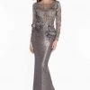 Terani Couture - 1821GL7402 Embroidered Illusion Sequin Ornate Gown Formal Gowns