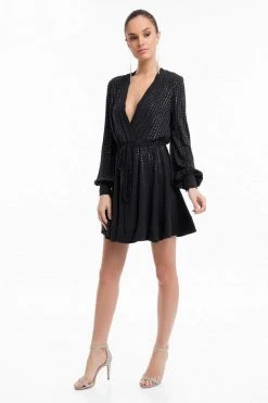 Terani Couture - 1822C7055 Crystal Accented Kimono Style Dress Cocktail Dresses 8 Terani Couture - 1822C7055 Crystal Accented Kimono Style Dress Cocktail Dresses