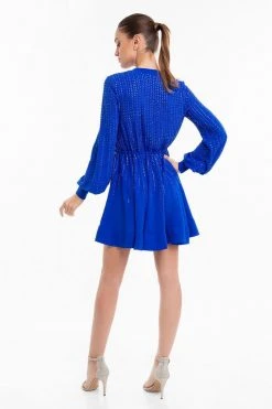 Terani Couture - 1822C7055 Crystal Accented Kimono Style Dress Cocktail Dresses