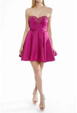 Terani Couture - 1822H7876 Beaded Strapless Sweetheart Bodice Dress Cocktail Dresses