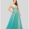 Terani Couture - 1912P8557 Crystal Beaded Tulle Ballgown Formal Gowns