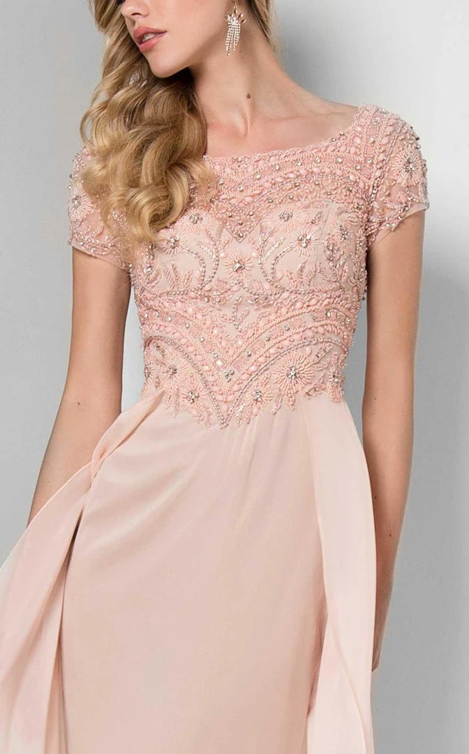 Terani Couture - Beaded Illusion A-Line Gown 1711M3377 Formal Gowns 6 Terani Couture - Beaded Illusion A-Line Gown 1711M3377 Formal Gowns