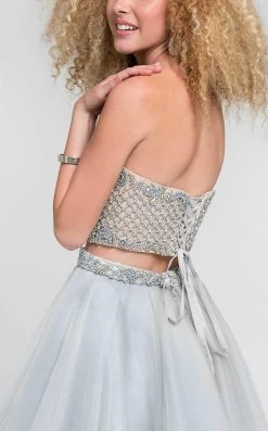 Terani Couture - Beaded Scallop Two-Piece Dress With Tiered Skirt 1711P2690 Cocktail Dresses 8 Terani Couture - Beaded Scallop Two-Piece Dress With Tiered Skirt 1711P2690 Cocktail Dresses