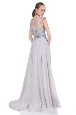 Terani Couture - Bewitching A-line Gown With Illusion Neckline 1611M0617 Formal Gowns