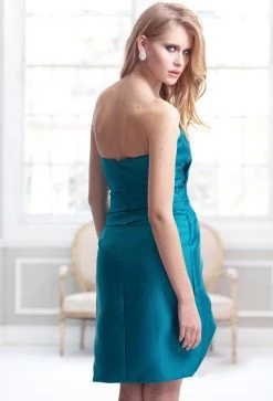 Cocktail Dresses Terani Couture - C1723 Straight Across Neck Column Dress