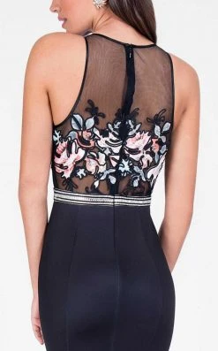 Formal Gowns Terani Couture - Captivating Floral Print Mermaid Dress 1713P2795