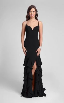 Terani Couture - Classy Sleeveless Sweetheart Fit And Flare Ruffled Dress 1712P2445 Formal Gowns 21 Terani Couture - Classy Sleeveless Sweetheart Fit And Flare Ruffled Dress 1712P2445 Formal Gowns