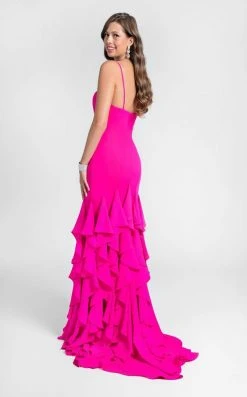 Terani Couture - Classy Sleeveless Sweetheart Fit And Flare Ruffled Dress 1712P2445 Formal Gowns 14 Terani Couture - Classy Sleeveless Sweetheart Fit And Flare Ruffled Dress 1712P2445 Formal Gowns