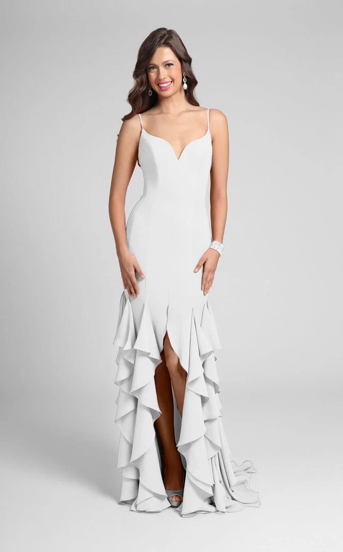 Terani Couture - Classy Sleeveless Sweetheart Fit And Flare Ruffled Dress 1712P2445 Formal Gowns 10 Terani Couture - Classy Sleeveless Sweetheart Fit And Flare Ruffled Dress 1712P2445 Formal Gowns