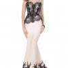 Formal Gowns Terani Couture - Contrast Beaded Lace Mermaid Gown1622E1562 1 Formal Gowns Terani Couture - Contrast Beaded Lace Mermaid Gown1622E1562