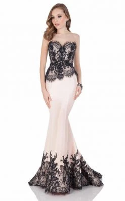 Formal Gowns Terani Couture - Contrast Beaded Lace Mermaid Gown1622E1562