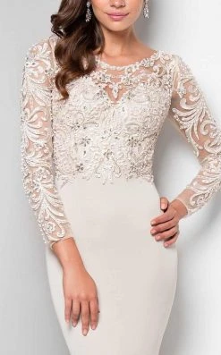 Formal Gowns Terani Couture - Dazzling Beaded Illusion Neck Polyester Mermaid Dress 1712M3434 9 Formal Gowns Terani Couture - Dazzling Beaded Illusion Neck Polyester Mermaid Dress 1712M3434