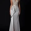 Terani Couture - Deep V-Neck Mermaid Prom Gown 2111E4751 - 1 Pc Taupe In Size 18 Available Formal Gowns 2 Terani Couture - Deep V-Neck Mermaid Prom Gown 2111E4751 - 1 Pc Taupe In Size 18 Available Formal Gowns