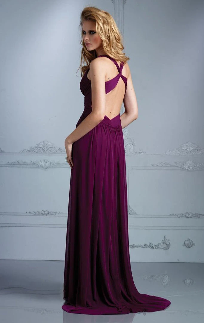 Formal Gowns Terani Couture - E2113 Sleeveless Crisscross Back Evening Gown 4 Formal Gowns Terani Couture - E2113 Sleeveless Crisscross Back Evening Gown