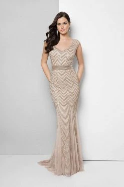 Formal Gowns Terani Couture - Embellished Long Dress 1623M1858