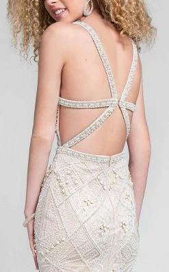 Cocktail Dresses Terani Couture - Embroidered Sweetheart Short Sheath Dress 1711P2112