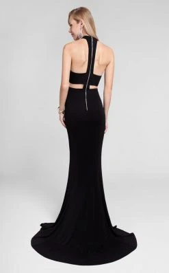 Terani Couture - Fashion-forward Choker Neck Stretch Jersey Mermaid Dress 1712P2518