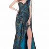Terani Couture - One-shoulder Floral Print Evening Gown 1621E1480 2 Terani Couture - One-shoulder Floral Print Evening Gown 1621E1480