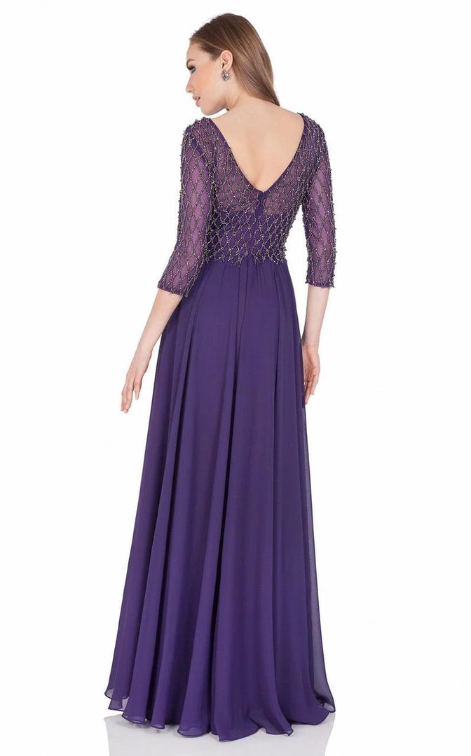 Terani Couture - Ornate Lattice Illusion A-Line Gown 1622M1793 Formal Gowns 5 Terani Couture - Ornate Lattice Illusion A-Line Gown 1622M1793 Formal Gowns