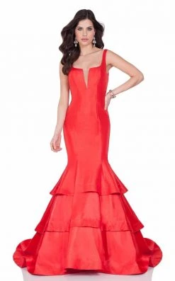 Formal Gowns Terani Couture - Ruffled Evening Gown 1623E1654