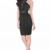 Terani Couture - Sexy Illusion Halter Neck Short Dress 1621H1056