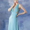 Theia - 881559 Sheer Illusion Sequined Silk Chiffon Dress