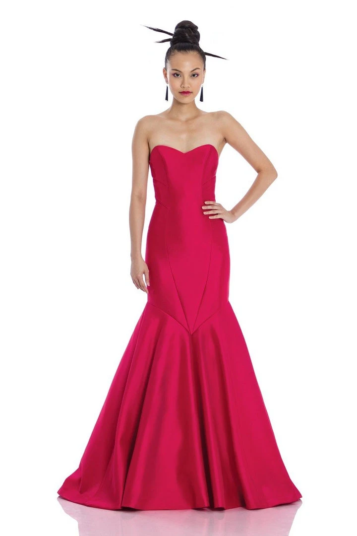 Theia - 881945 Strapless Sweetheart Mermaid Gown With Shawl 3 Theia - 881945 Strapless Sweetheart Mermaid Gown With Shawl