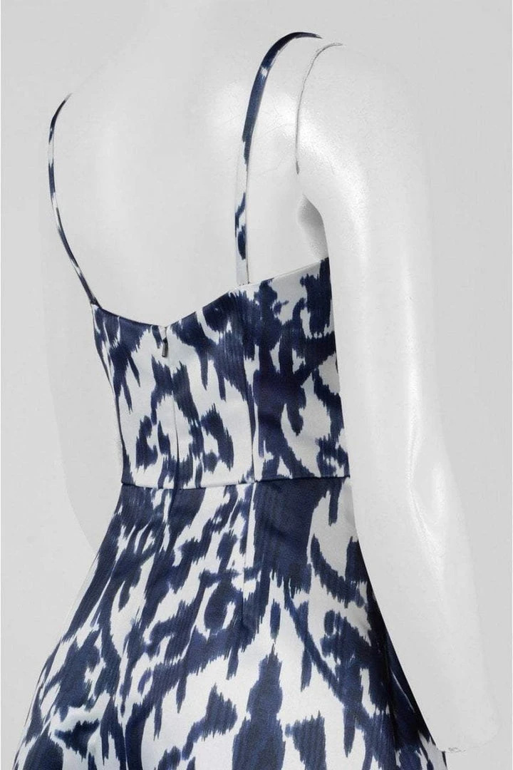 Theia - 882883 Batik Print Tea Length Dress Cocktail Dresses 5 Theia - 882883 Batik Print Tea Length Dress Cocktail Dresses