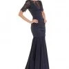 Formal Gowns Theia Lace Sleeve Ruched Evening Dress 881865 - 1pc Midnight In Size 12 Available 1 Formal Gowns Theia Lace Sleeve Ruched Evening Dress 881865 - 1pc Midnight In Size 12 Available