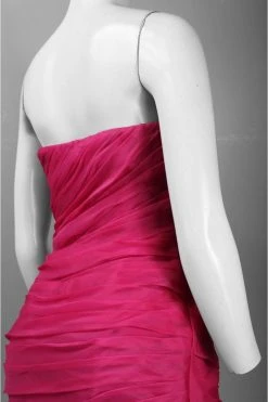 Theia - Layered And Ruffled Long Dress 881260