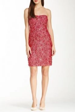 Cocktail Dresses Theia - Rhinestone Embellished Cocktail Dress 881107