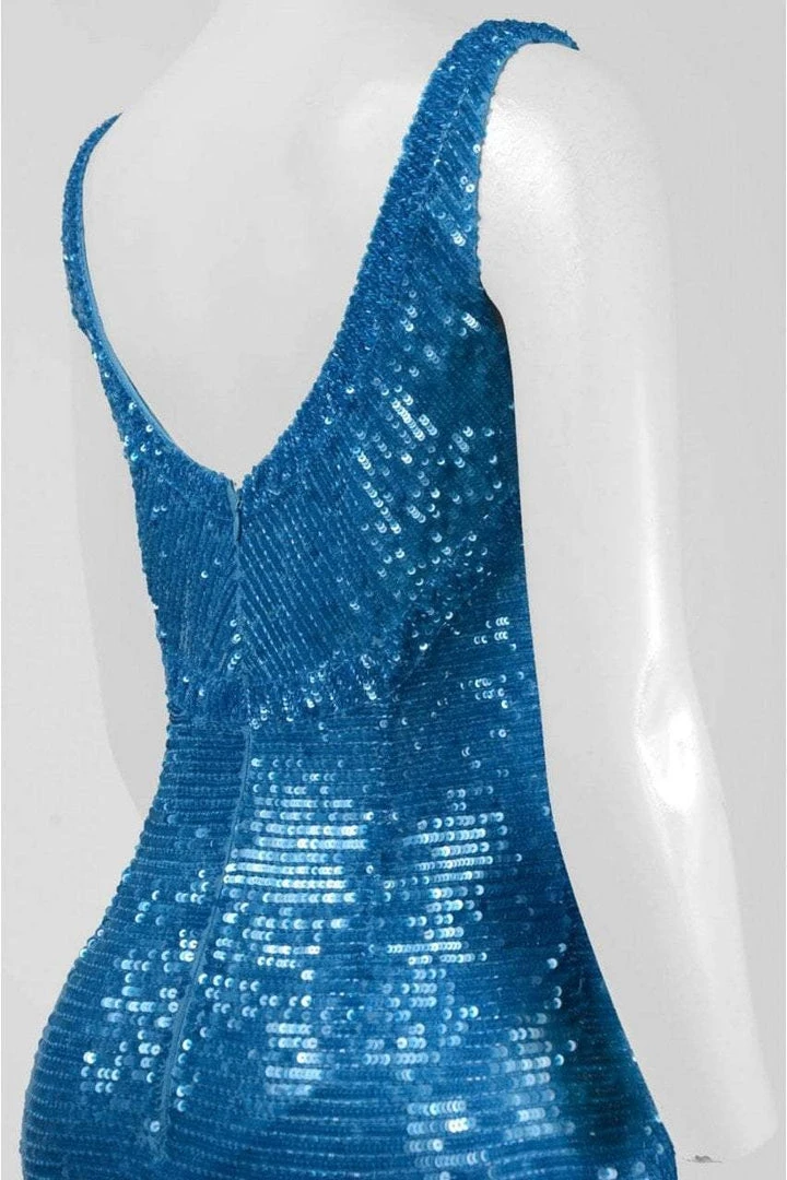 Formal Gowns Theia - Sequined Bateau Neck Dress 882323 6 Formal Gowns Theia - Sequined Bateau Neck Dress 882323