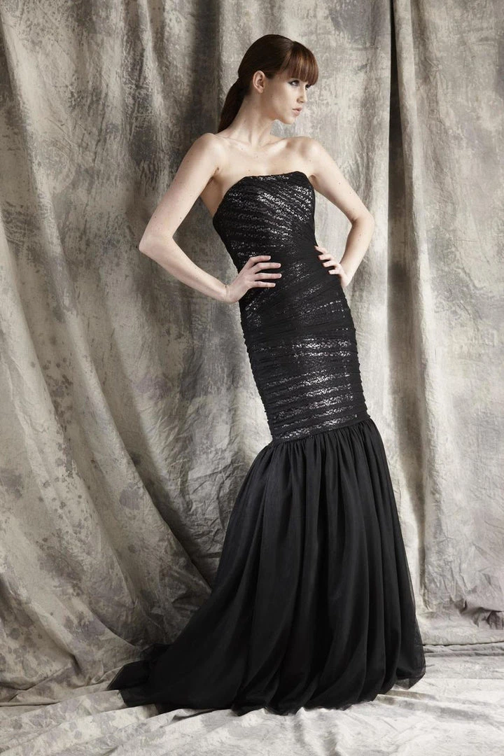 Theia - Sequined Mermaid Dress 881339 Formal Gowns 3 Theia - Sequined Mermaid Dress 881339 Formal Gowns