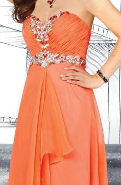 Tiffany Designs - 16012 Sparkling Ruched Strapless A-line Gown Formal Gowns