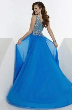 Formal Gowns Tiffany Designs - 16089 One Shoulder Rhinestone Embellished Gown 9 Formal Gowns Tiffany Designs - 16089 One Shoulder Rhinestone Embellished Gown