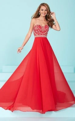Tiffany Designs - 16221 Delicately Embellished Sweetheart A-Line Evening Gown