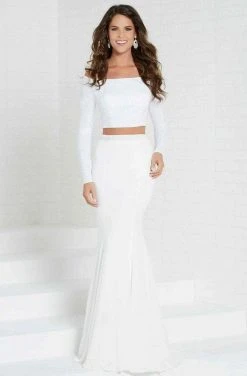 Formal Gowns Tiffany Designs - 16311 Two Piece Long Sleeve Jersey Dress