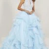Tiffany Designs - 16338 Beaded Bodice Keyhole Cutout Organza Ballgown Formal Gowns