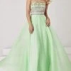 Formal Gowns Tiffany Designs - 46016 Embellished Gossamer Sweetheart A-Line Evening Gown
