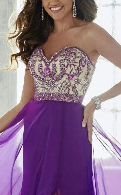 Formal Gowns Tiffany Designs - 46024 Strapless Embellished Evening Gown