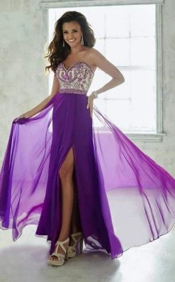 Formal Gowns Tiffany Designs - 46024 Strapless Embellished Evening Gown
