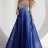 Tiffany Designs - 46048 Crystal Flourished Empire Long Evening Gown Formal Gowns