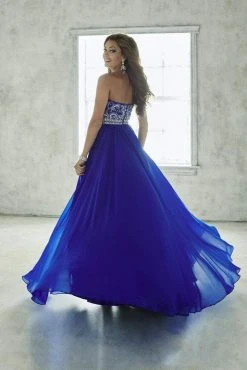 Tiffany Designs - 46050 Shimmering Sweetheart A-Line Chiffon Evening Gown Formal Gowns