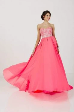 Tiffany Designs - 46050 Shimmering Sweetheart A-Line Chiffon Evening Gown Formal Gowns