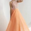 Tiffany Designs - 46055 Luminous Jewel A-Line Chiffon Long Evening Gown 1 Tiffany Designs - 46055 Luminous Jewel A-Line Chiffon Long Evening Gown