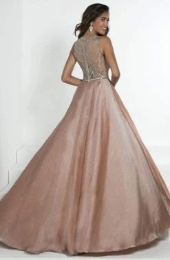 Tiffany Designs - 46169 Embellished V-neck Crystal Organza Ballgown Formal Gowns