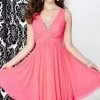 Tiffany Homecoming - 27057 Elegant V- Neckline Flowy Dress Cocktail Dresses
